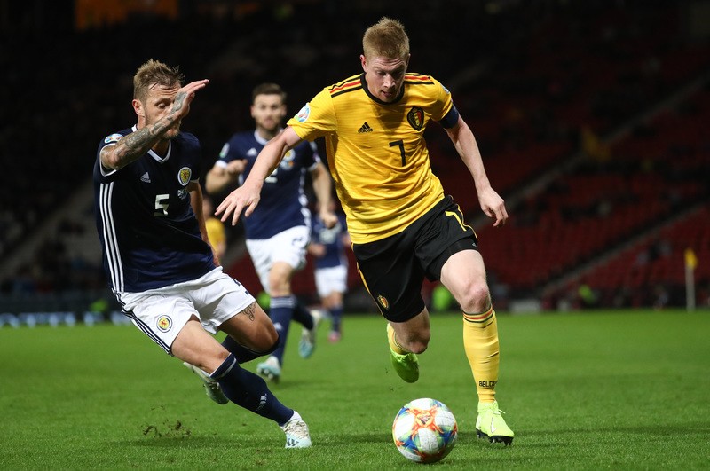 De Bruyne dirigeert Rode Duivels voorbij Schotland