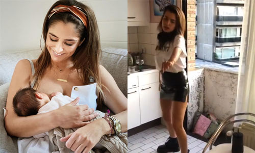 Kim Van Oncen geeft borstvoeding, Olga Leyers danst in strak rokje en Nathalie Meskens deelt dit fraaie plaatje (foto’s)