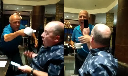 Man schrikt zich een ongeluk door deze GEWELDIGE koffie-prank (video)