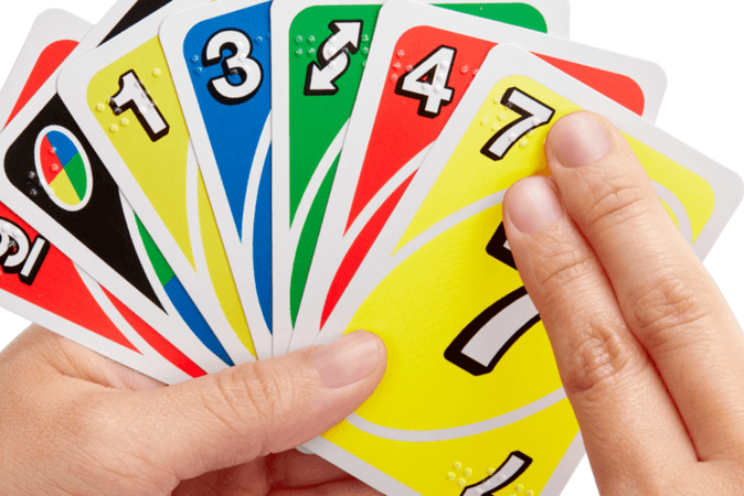 Mattel brengt Uno Braille op de markt