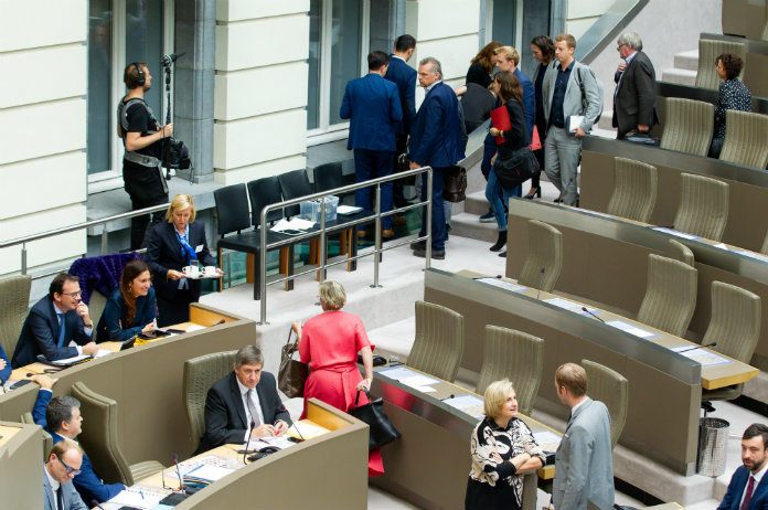 Oppositie loopt weg uit Vlaams Parlement