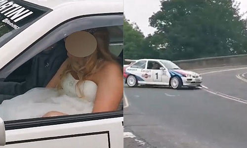 Bruid van altaar naar ziekenhuis na deze stevige crash! (video)