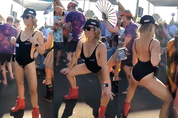 WTF! Vrouw besproeit festivalgangers met eigen moedermelk (video)