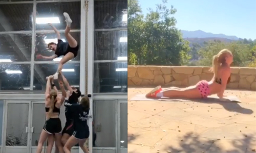 Astrid Coppens geeft borstvoeding op het strand, Laura Tesoro deelt zwoele blik en Olga Leyers valt uit de lucht (foto’s)