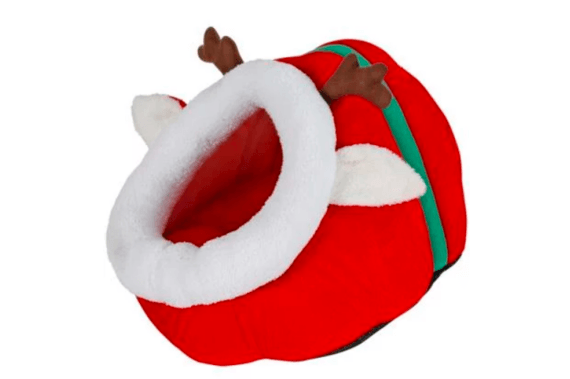 Zet dit jaar je huisdier in de bloemetjes met een rendierbed