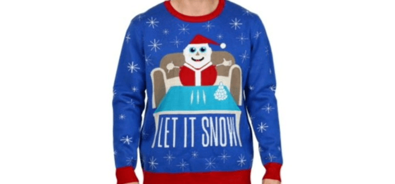 BIZAR. Supermarktketen roept kersttrui terug waarop kerstman cocaïne snuift