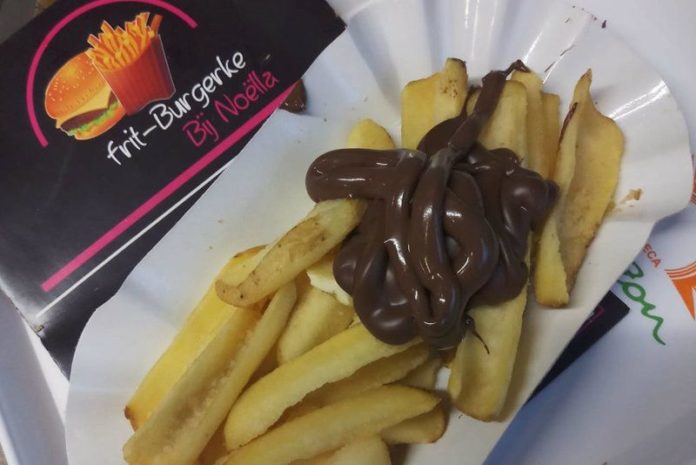 In frituur in Lanaken kan je nu frieten met choco bestellen