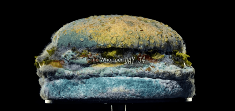BIZAR. Burger King wil mensen Whoppers doen eten door… beschimmelde hamburger
