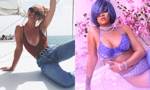 Naomi Campbell poedelnaakt op Instagram, Heidi Klum houdt haar boezem amper in bedwang en Eline De Munck straalt op dek van boot (foto’s/video)