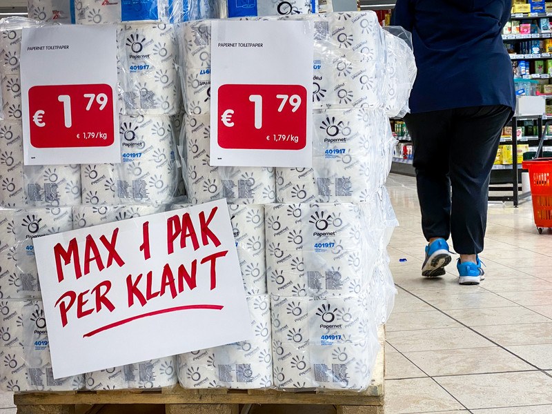 Situatie in supermarkten normaliseert na hamstergekte