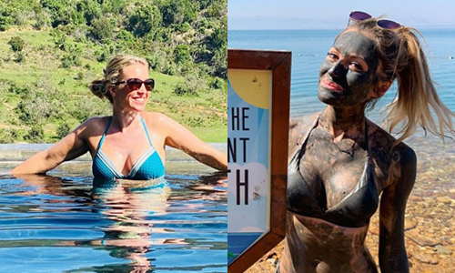 Lesley-Ann Poppe deelt liefdevol moment, Kathleen (ex-K3) straalt in bikini en zwangere Tatyana genoot van zwempartij (foto’s/video)
