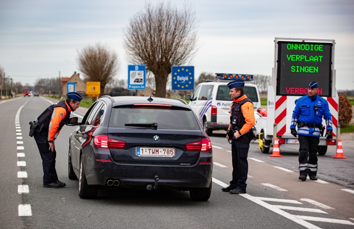 België sluit grenzen voor niet-essentiële verplaatsingen
