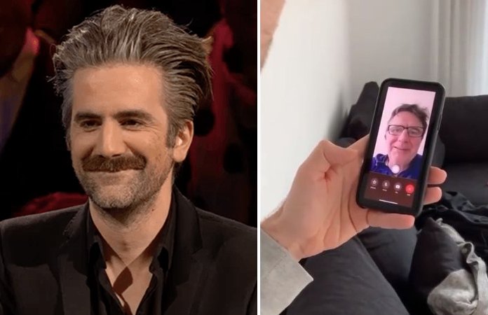HILARISCH! Zelfs in coronatijden steekt Jeroom de draak met Erik Van Looy