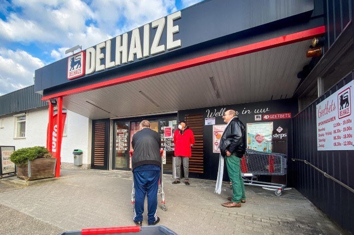 Deel Delhaize-klanten respecteert social distancing niet