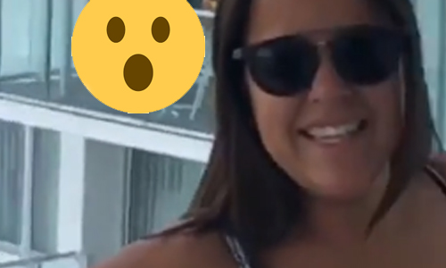 Man doet alsof hij foto neemt van zijn vrouw, maar zijn ‘focus’ ligt eerder bij de buurvrouwen… (video)