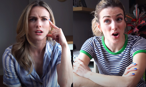 HILARISCH: Dame gaat ‘vier maanden terug in de tijd’ om zichzelf subtiel te waarschuwen voor coronacrisis (video)