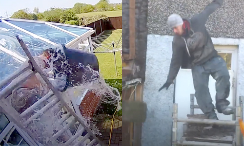 AUCH: Deze mannen ontdekken dat thuis klusjes uitvoeren PIJNLIJK kan zijn (video)