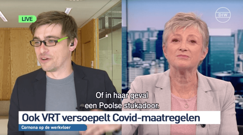 ‘Woordvoerder’ VRT: “Om daar nog iets van te maken heb je plamuursel nodig” (video)