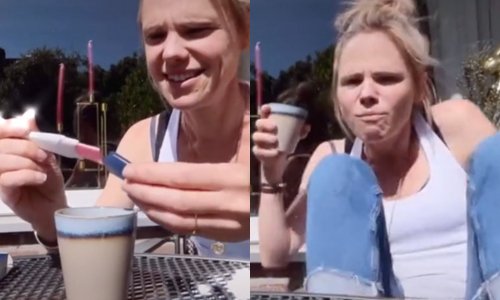WTF. Zwangerschapstest gaat fout: “Ik dacht dat het koffie was!” (video)