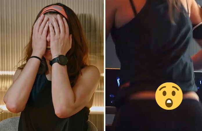 OOPS! String van Saartje Vandendriessche komt piepen tijdens loopoefening (video)