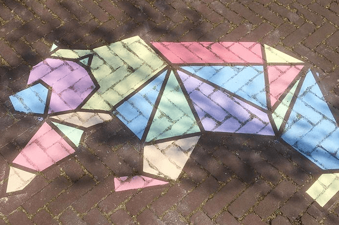 IN BEELD. Nederlanders stoepkrijten erop los