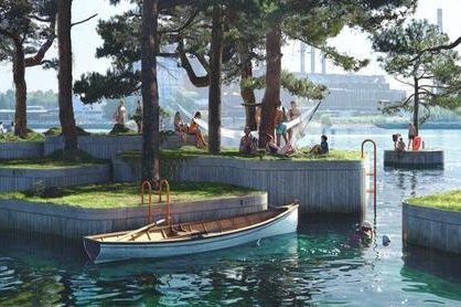 In deze stad kan je binnenkort een drijvend park bezoeken