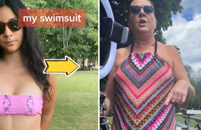 Moeder vraagt zonnebaadster om bikini te bedekken: “Mijn zoontjes staren naar je” (video)