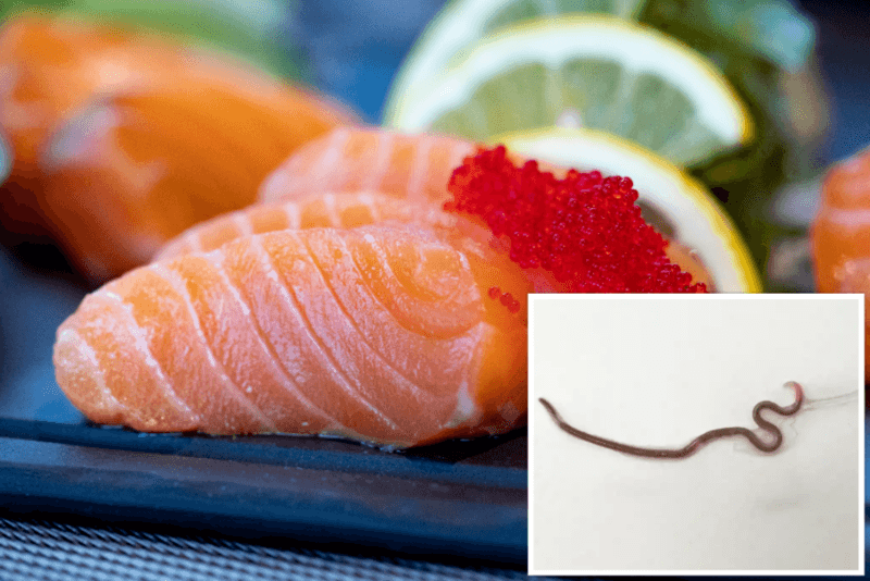 Vrouw met keelpijn blijkt parasiet in amandelen te hebben na eten van sashimi