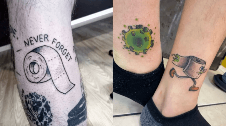 BIZAR. Corona-tattoo’s zijn helemaal in opmars
