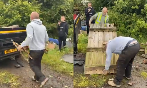 BETRAPT: Sluikstorters dumpen afval bij veld van boer. Dat hadden ze beter NIET gedaan! (video)