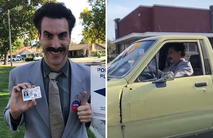 ‘Borat’ gespot tijdens filmopnames. Komt er een nieuwe film? (video)