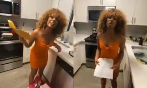 Overspelige dame krijgt ‘cadeautje’ van haar partner. Echt blij wordt ze er NIET van! (video)