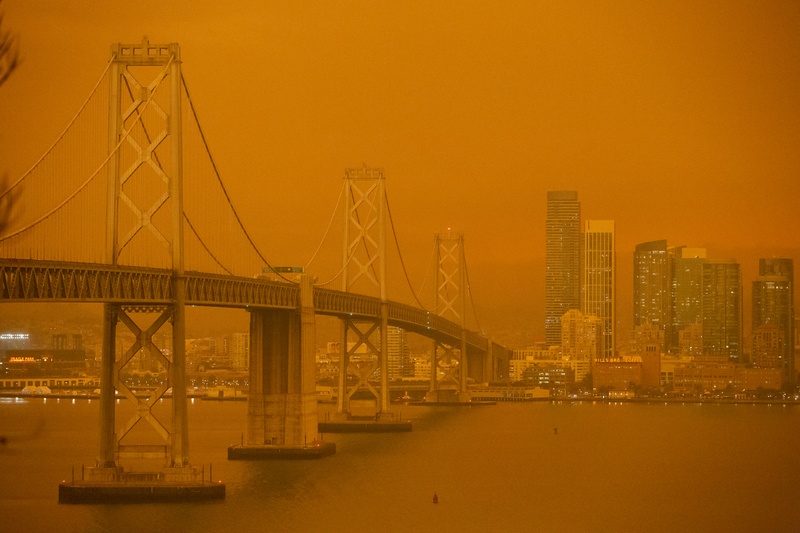 Apocalyptische taferelen in San Francisco door bosbranden (foto’s)