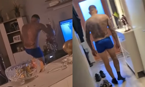 BETRAPT: Man wil op pikante wijze dame imponeren, maar dan stapt ZIJN VRIENDIN plots binnen! (video)