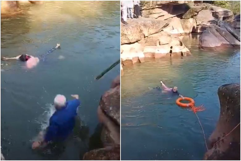 Britse diplomaat ontpopt zich tot Chinese volksheld na dappere reddingsactie (video)