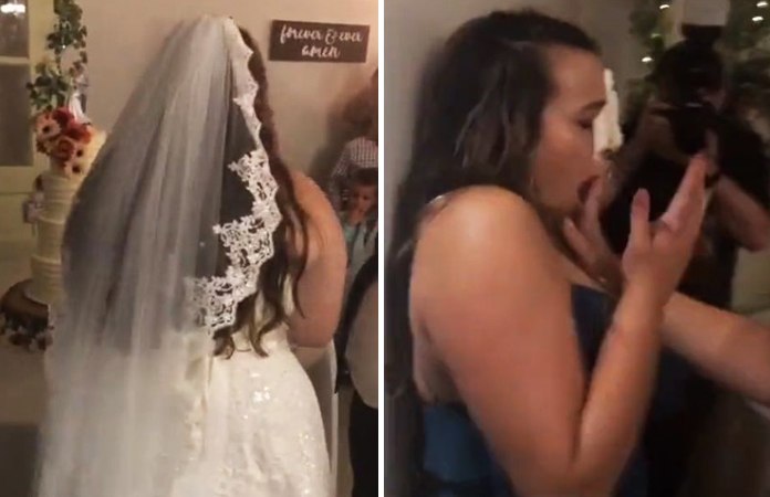 Bruid choqueert iedereen wanneer ze DIT doet bij haar bruidsmeisje (video)