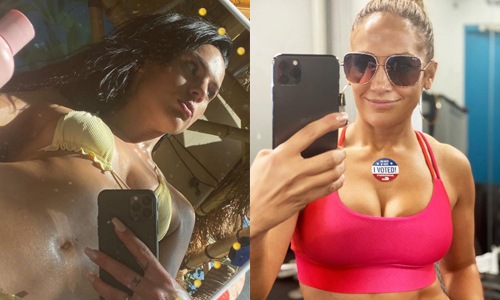 Amanda Holden poseert in pikante outfit, Famke Louise deelt bikinifoto en ‘Love Island’-Lisa straalt in badpak (foto’s)