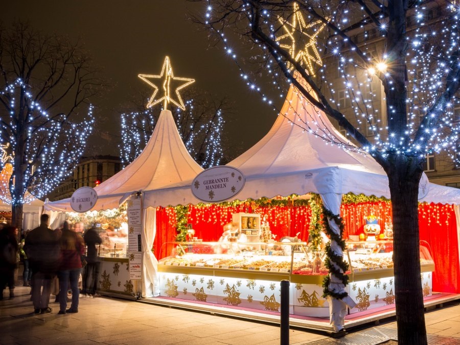 Duitsland kerstmis Gänsemarkt Hamburg