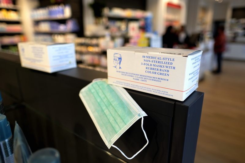 Onder dwang gemaakte mondmaskers verkocht in België