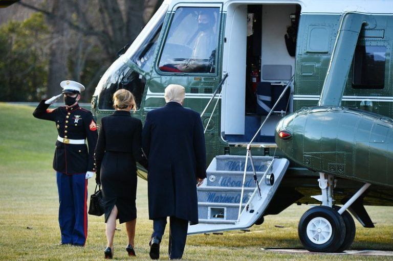 Trump heeft Witte Huis verlaten: “We komen snel terug”