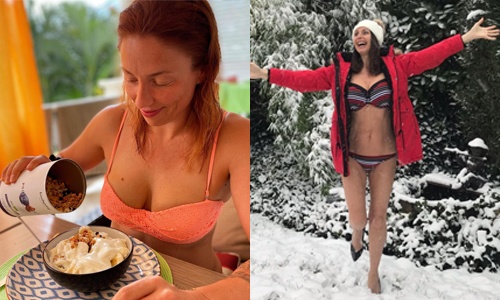 Véronique De Kock poseert in ondergoed, Wendy Van Wanten dartelt in bikini door de sneeuw en Famke Louise straalt in pikante lingerie (foto’s)