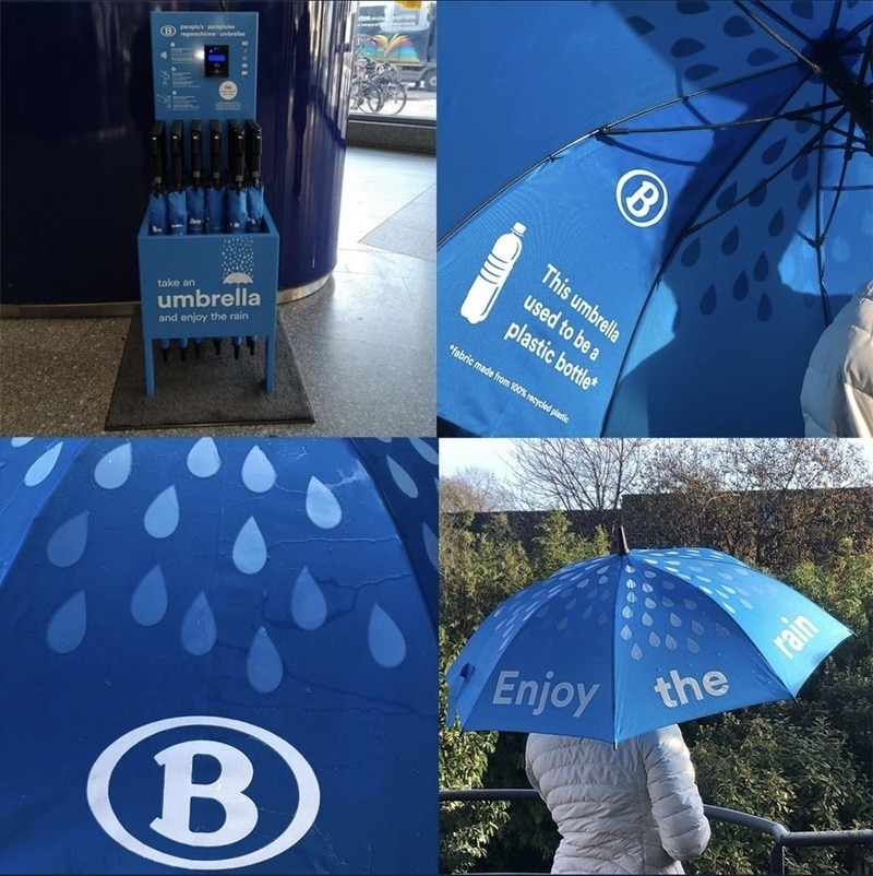 Hondenweer? Huur een paraplu bij NMBS