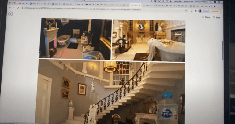 Man boekt prachtig herenhuis op Airbnb, maar schrikt zich een hoedje bij aankomst (video)