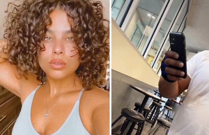 Vrouw confronteert man die foto van haar achterwerk maakt in fitness: “Verwijder ze nu meteen!” (video)