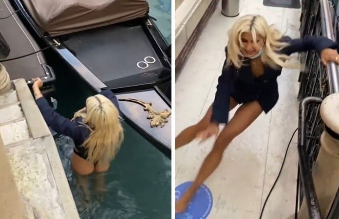 Vrouw wil perfecte foto maken in Las Vegas, maar dat gaat PIJNLIJK fout… (video)