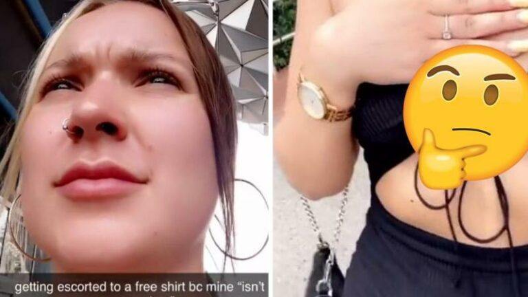 Vrouw moet T-shirt aandoen in Disney World omdat personeel haar outfit ongepast vindt (foto)