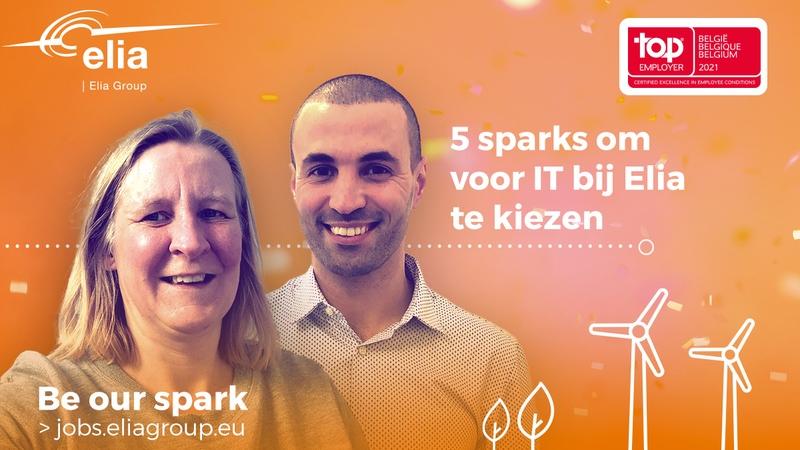 Vijf «sparks» om voor IT bij Elia te kiezen