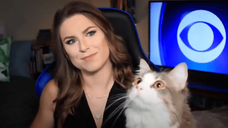 Nieuwspresentatrice even muisstil wanneer kat DIT doet (video)