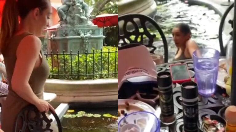 Dame gaat mooi gekleed op restaurant. Maar dan? KLETSNAT! (video)