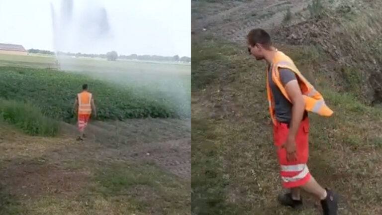 Nederlander wil even afkoelen, maar dat gaat FOUT: “Wat doe je nu?” (video)